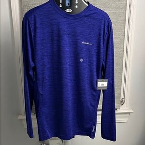 Eddie Bauer Men's purple Long Sleeve Tee